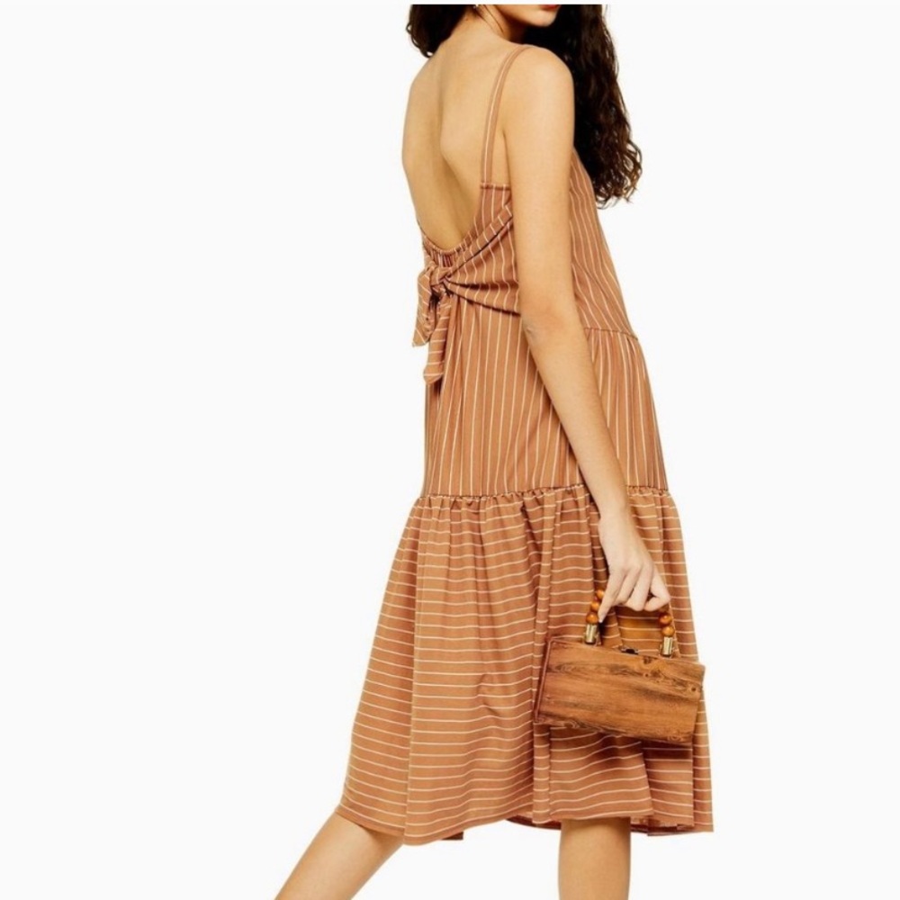 Midi Stripe Top Shop Dress Size 8